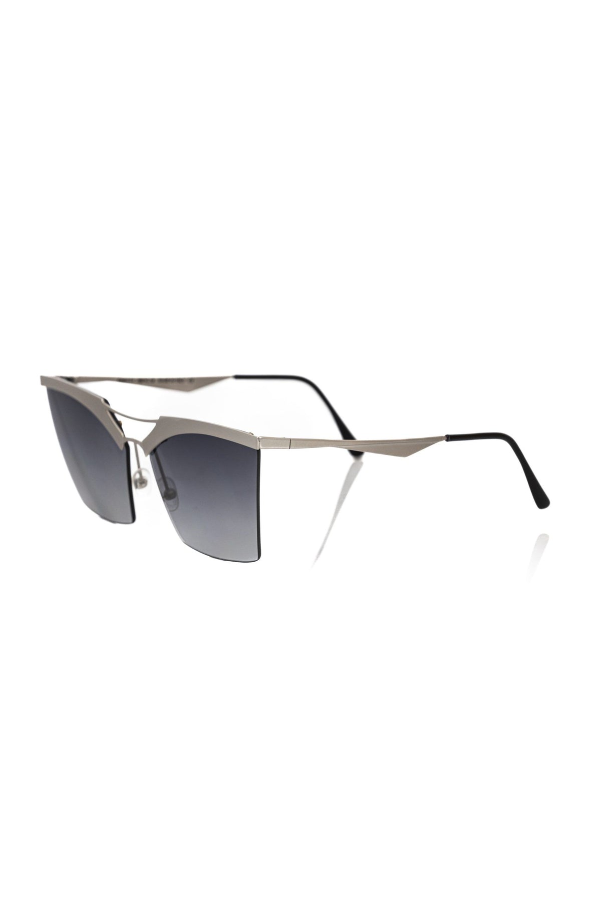 Frankie Morello Silver Metallic Women's Women's Sunglass
