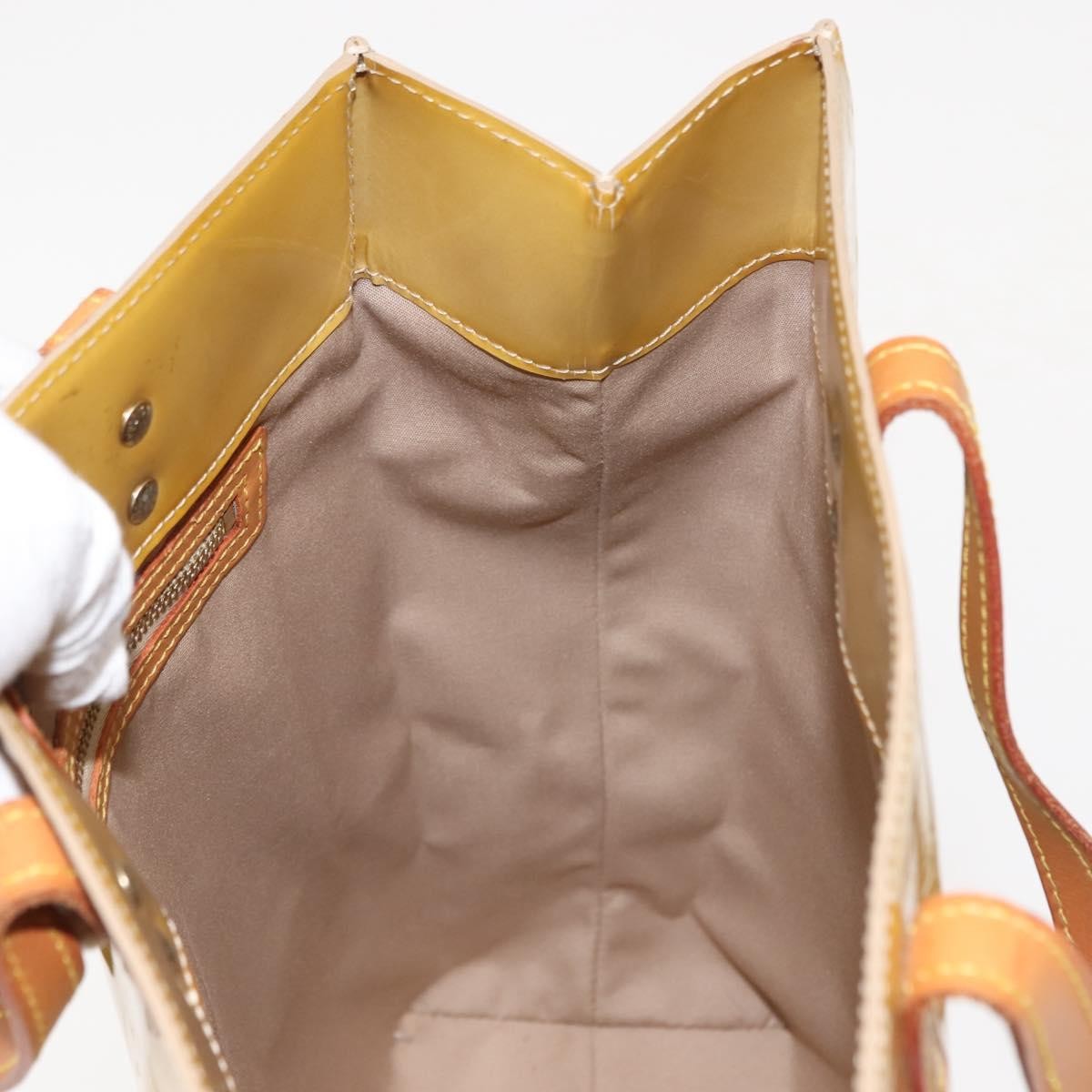 Louis Vuitton Reade Monogram Vernis Beige Patent_Leather Handbag (Pre-Owned)