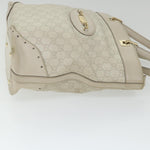 Gucci Gg Signature White Canvas Shoulder Bag (Pre-Owned)