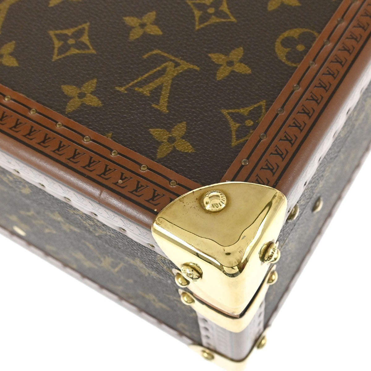 Louis Vuitton Cotteville Trunk Monogram Canvas Brown Canvas Travel Bag Bag (Pre-Owned)