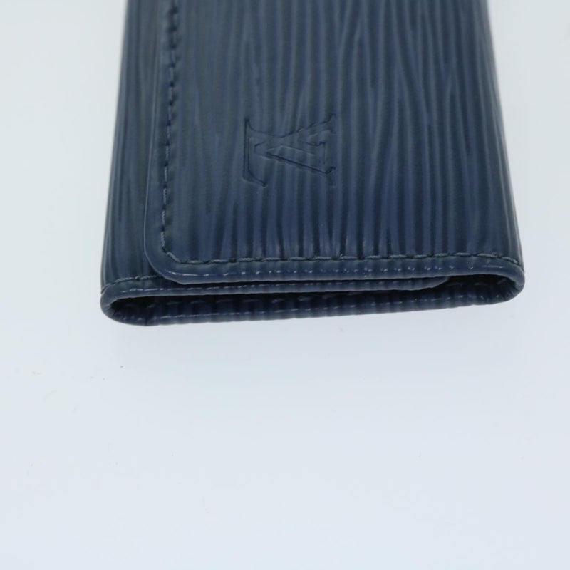Louis Vuitton Etui Pour Clés 4 Blue Leather Wallet  (Pre-Owned)