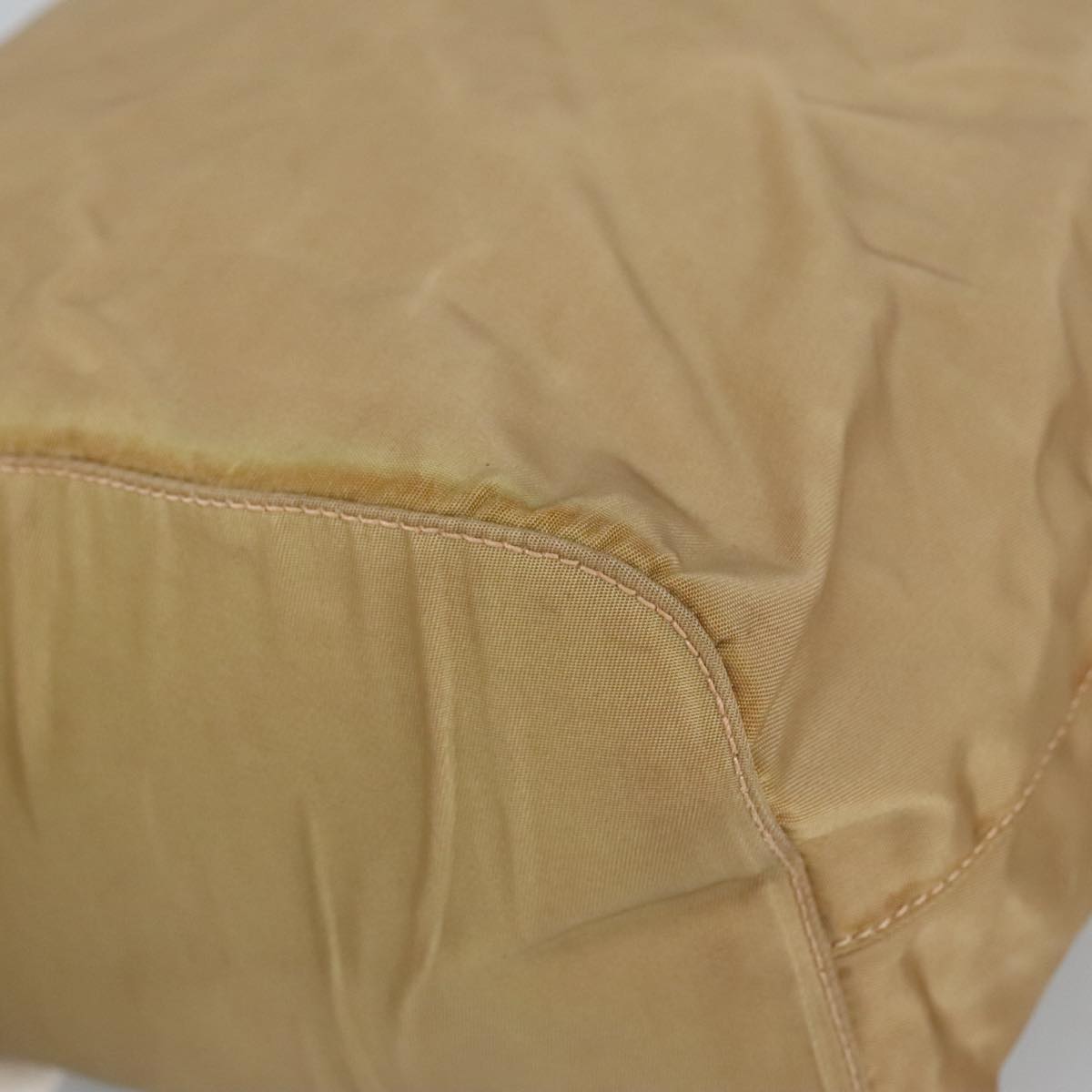 Prada Beige Synthetic Shoulder Bag (Pre-Owned)