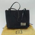 Fendi Navy Canvas Tote Bag (Pre-Owned)
