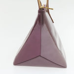 Louis Vuitton Bellevue Purple Patent Leather Handbag (Pre-Owned)