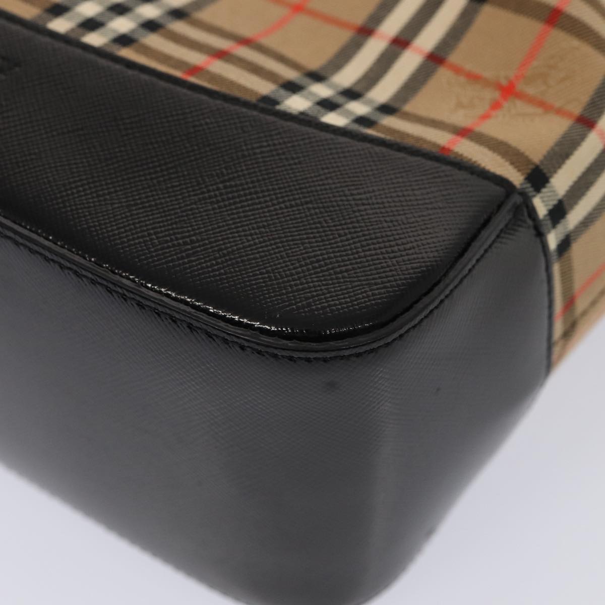Burberry Nova Check Beige Canvas Tote Bag (Pre-Owned)
