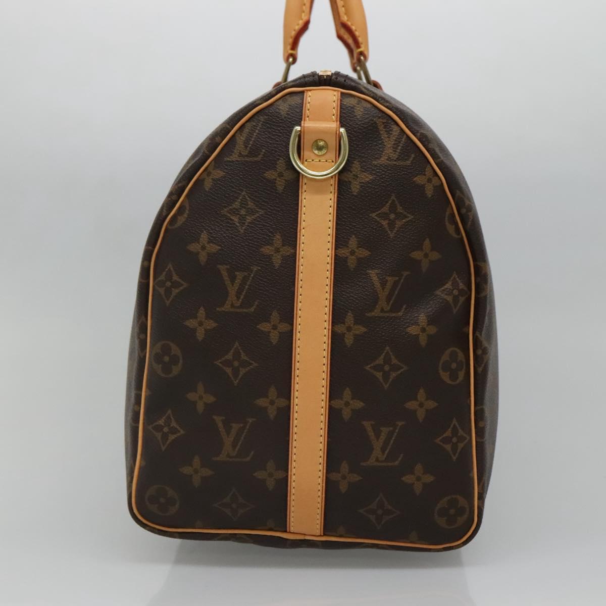 Louis Vuitton Speedy Bandoulière Brown Canvas, Leather Travel Bag (Pre-Owned)