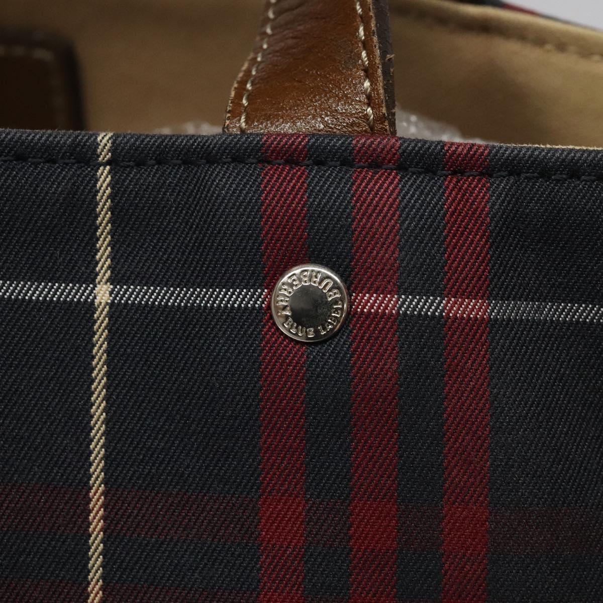 Burberry Nova Check Red Canvas Tote Bag (Pre-Owned)