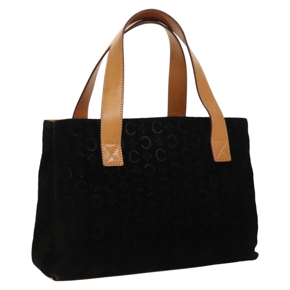 Céline C Black Suede Handbag (Pre-Owned)