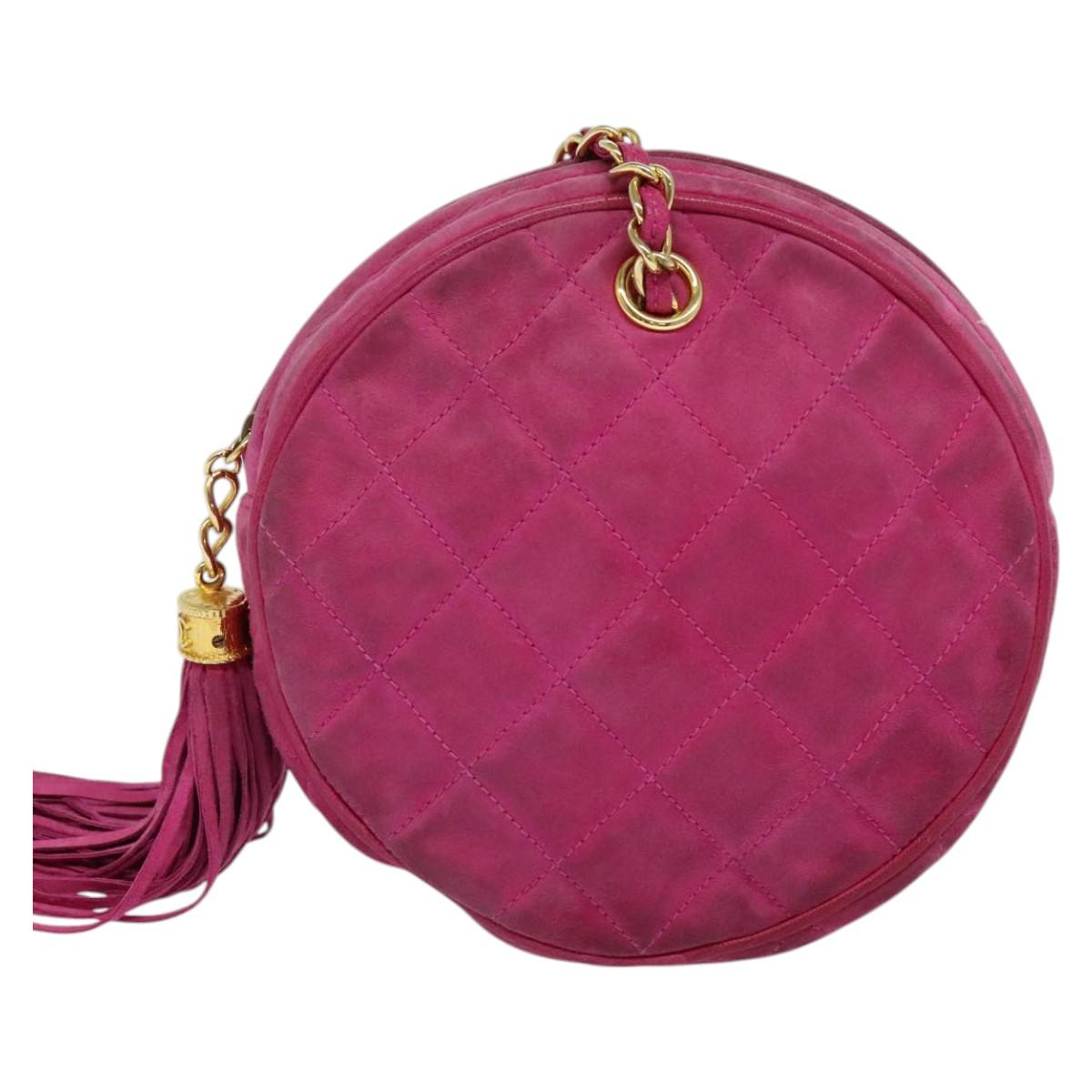 Chanel Pink Suede Clutch Bag (Pre-Owned)