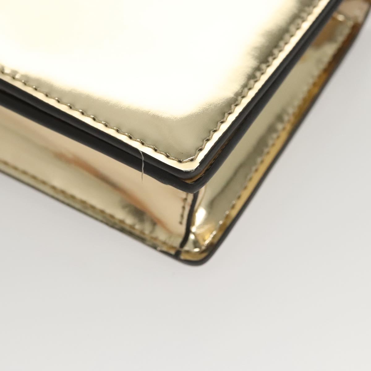 Versace Gold Patent Leather Shoulder Bag (Pre-Owned)