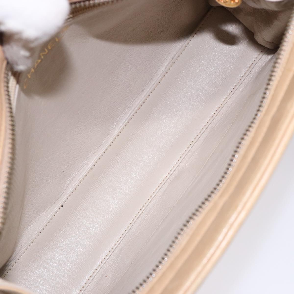 Chanel Camera Beige Leather Shoulder Bag (Pre-Owned)