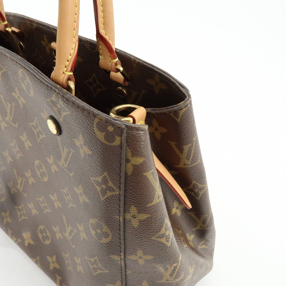 Louis Vuitton Montaigne Monogram Canvas Brown Canvas Handbag (Pre-Owned)