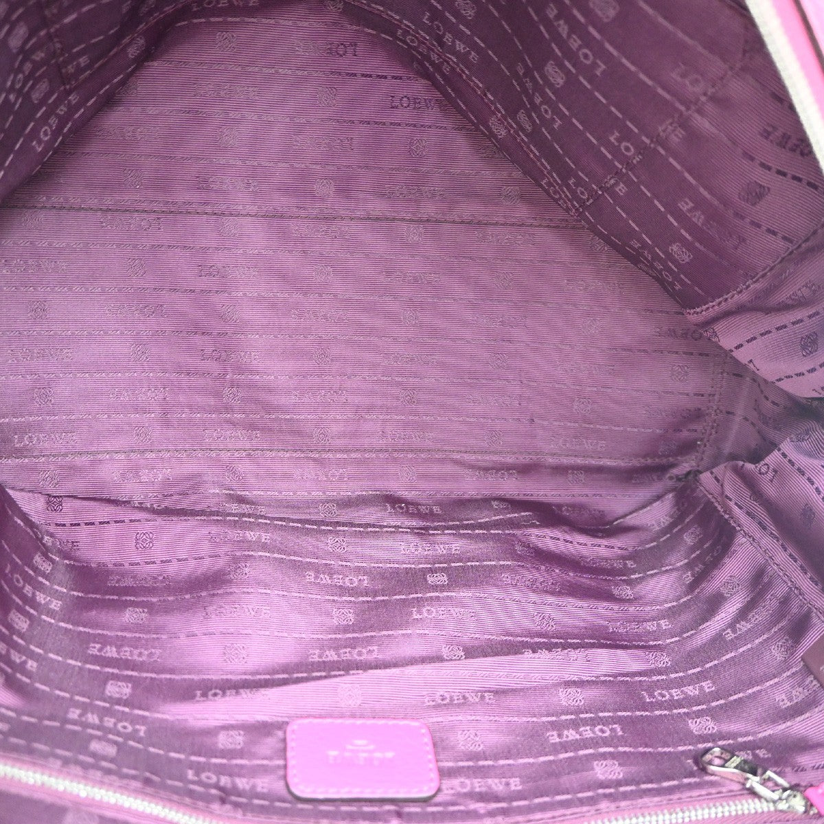 Loewe Heritage Boston Leather Pink Leather Handbag (Pre-Owned)