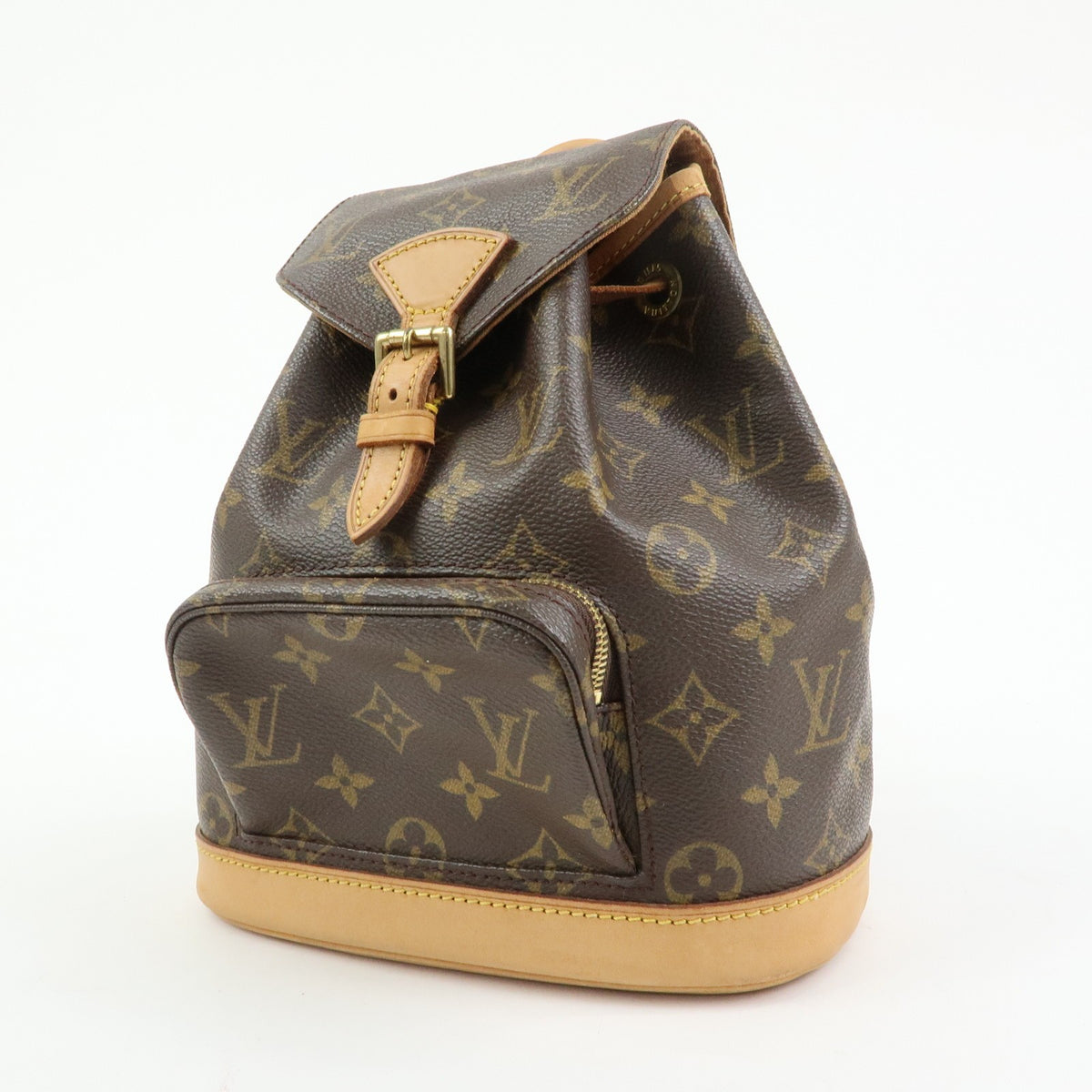 Louis Vuitton Vintage Montsouris Monogram Canvas Brown Canvas Backpack Bag (Pre-Owned)