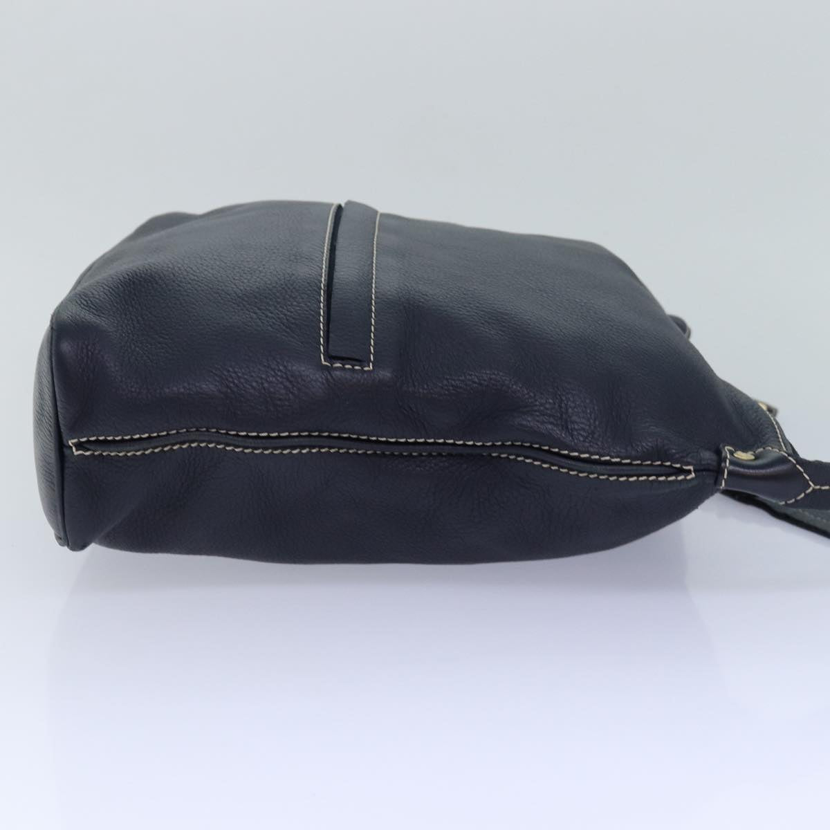 Céline Hobo Navy Leather Shoulder Bag (Pre-Owned)