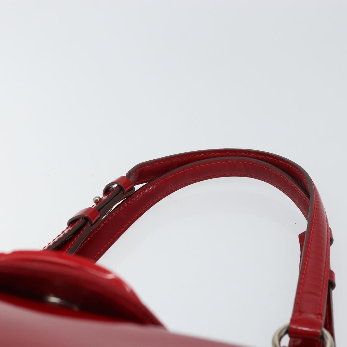 Salvatore Ferragamo Vintage Patent Leather Red Patent_Leather Tote Bag Bag (Pre-Owned)