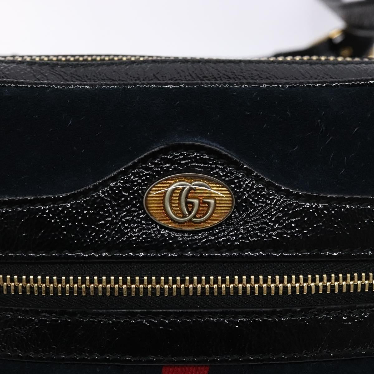 Gucci Ophidia Suede Navy Suede Shoulder Bag Bag (Pre-Owned)