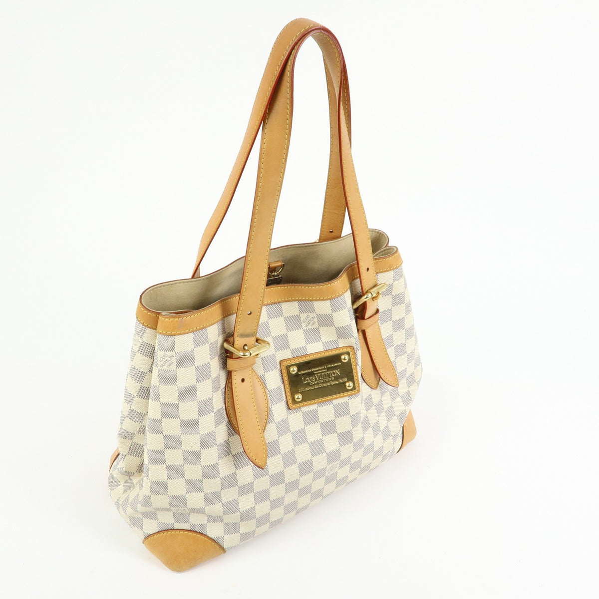 Louis Vuitton Hampstead Damier Beige Canvas Handbag (Pre-Owned)