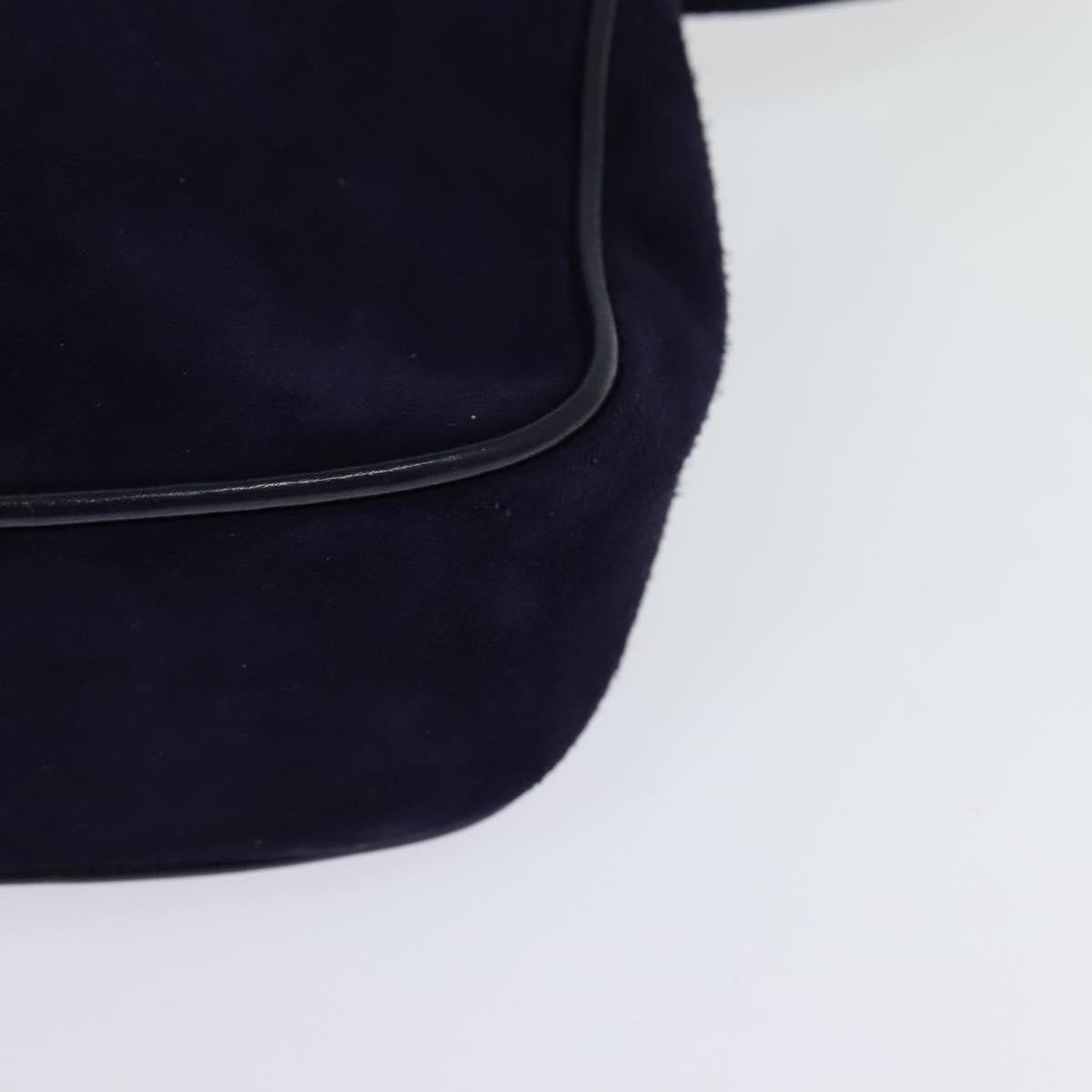 Salvatore Ferragamo Gancini Suede Purple Suede Shoulder Bag Bag (Pre-Owned)