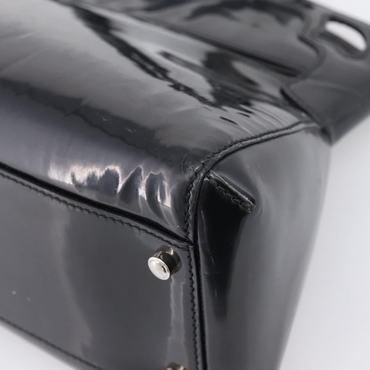 Cartier Marcello Patent Leather Black Patent_Leather Handbag (Pre-Owned)
