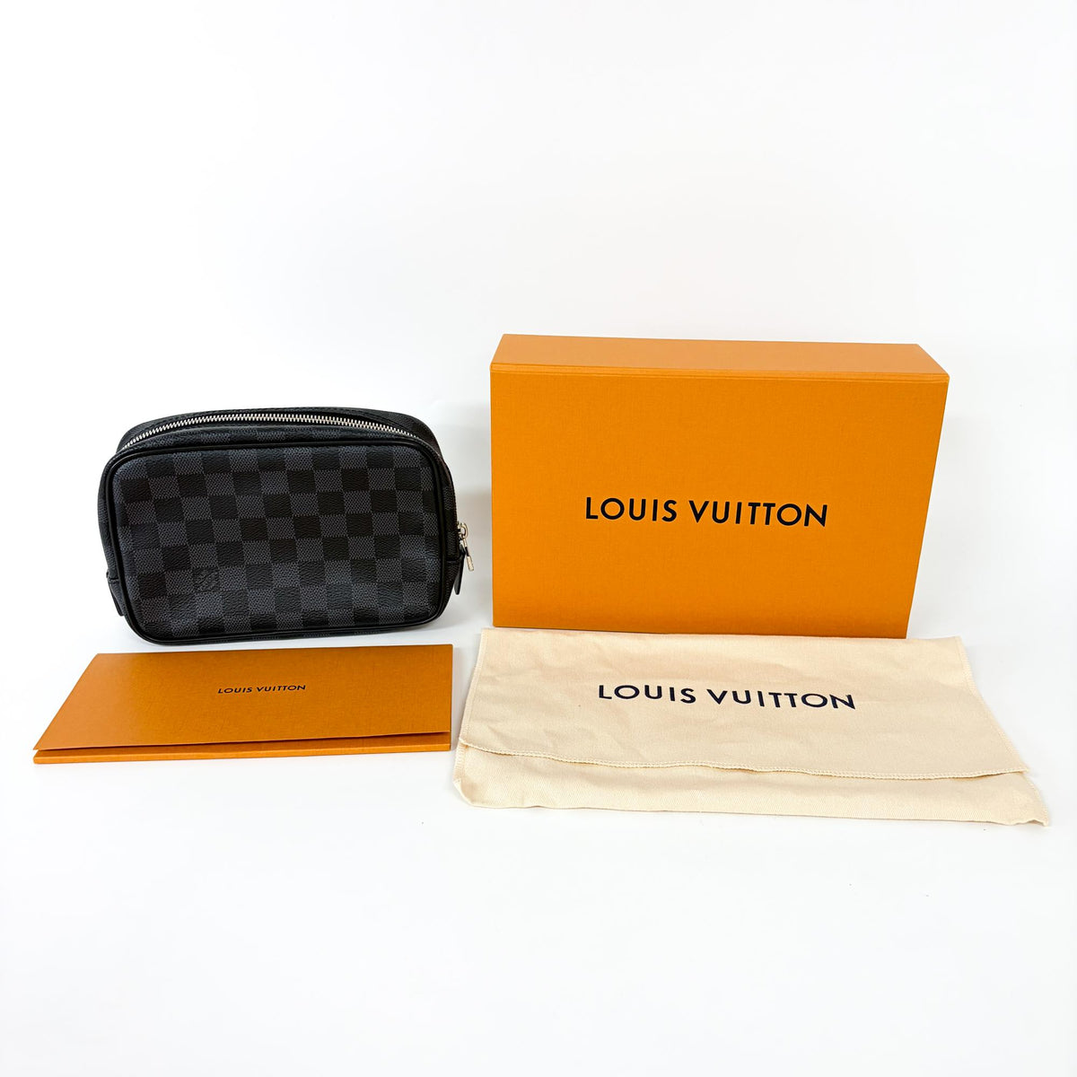 Louis Vuitton Trousse Blush Damier Black Other Clutche & Pouche Bag (Pre-Owned)