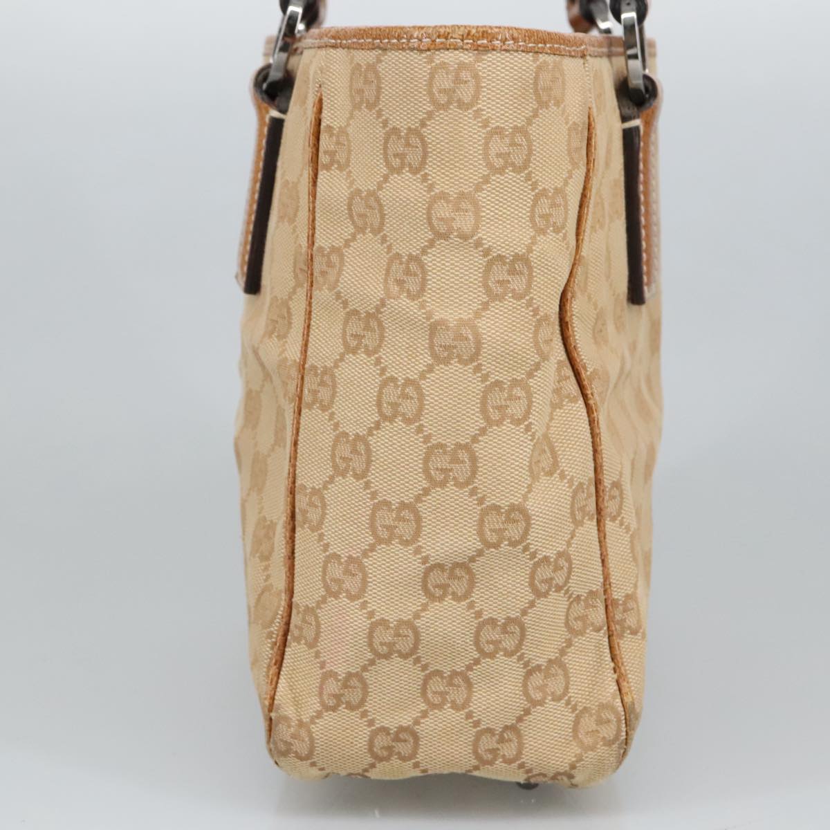 Gucci Beige Canvas Shoulder Bag (Pre-Owned)