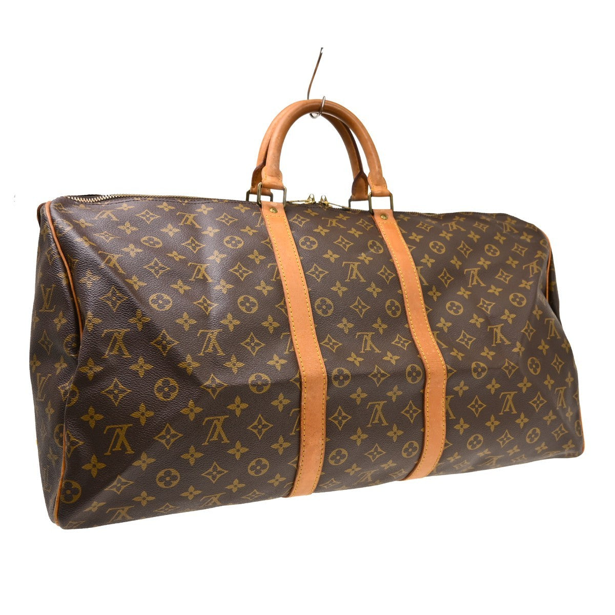Louis Vuitton Keepall Canvas Brown Canvas Travel Bag Bag (Pre-Owned)
