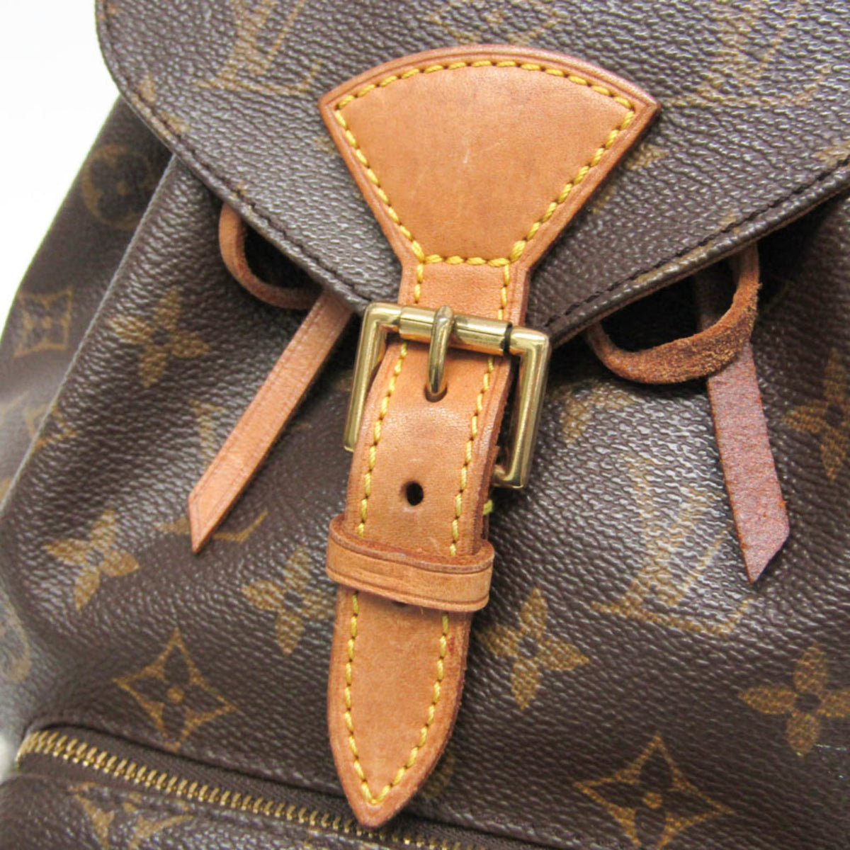 Louis Vuitton Vintage Montsouris Monogram Canvas Brown Canvas Backpack Bag (Pre-Owned)