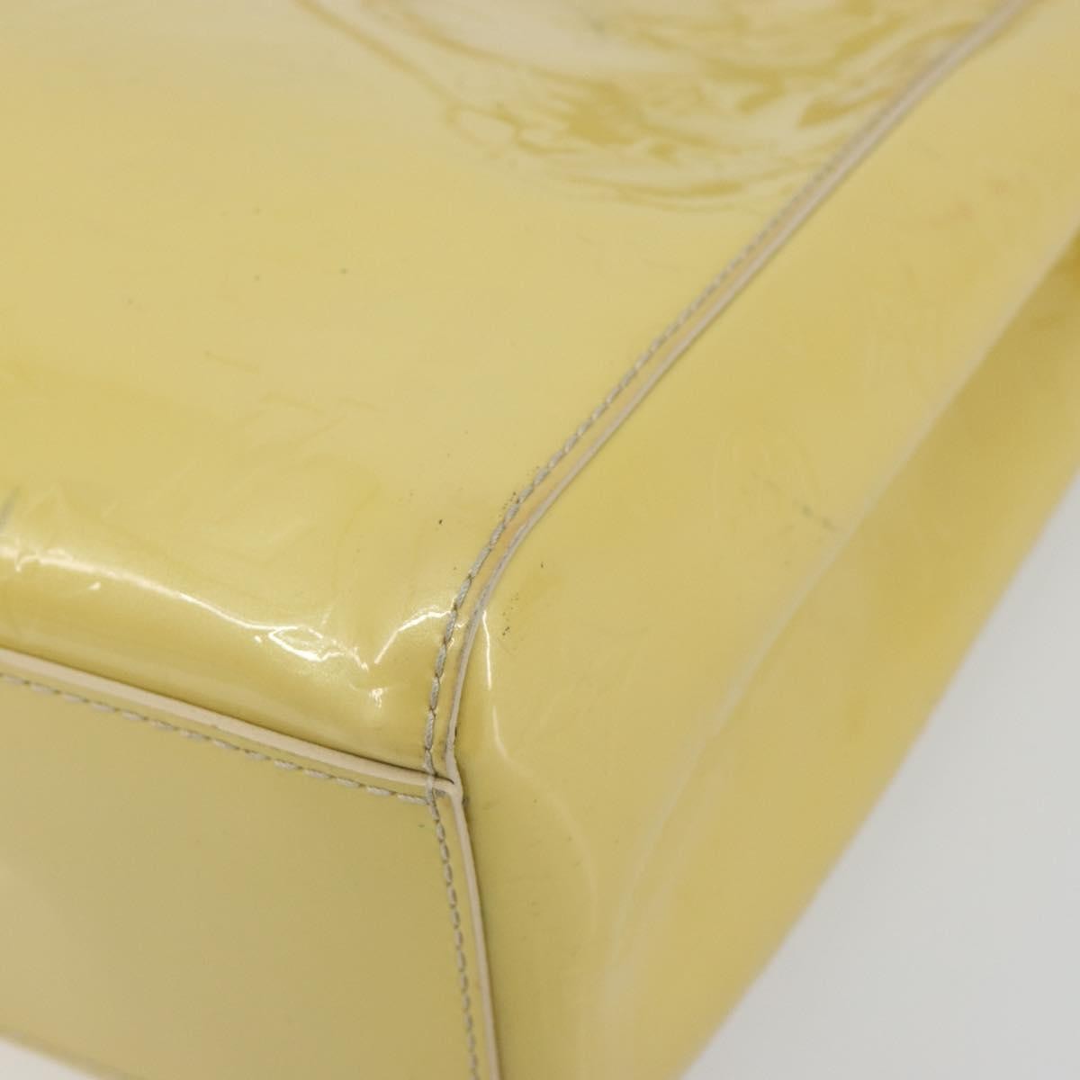Louis Vuitton Catalina Monogram Vernis Yellow Patent_Leather Tote Bag Bag (Pre-Owned)