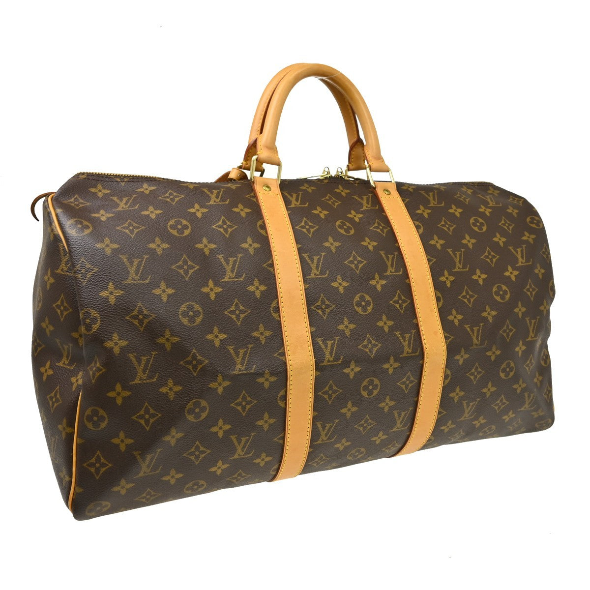 Louis Vuitton Keepall Monogram Canvas Brown Canvas Travel Bag Bag (Pre-Owned)