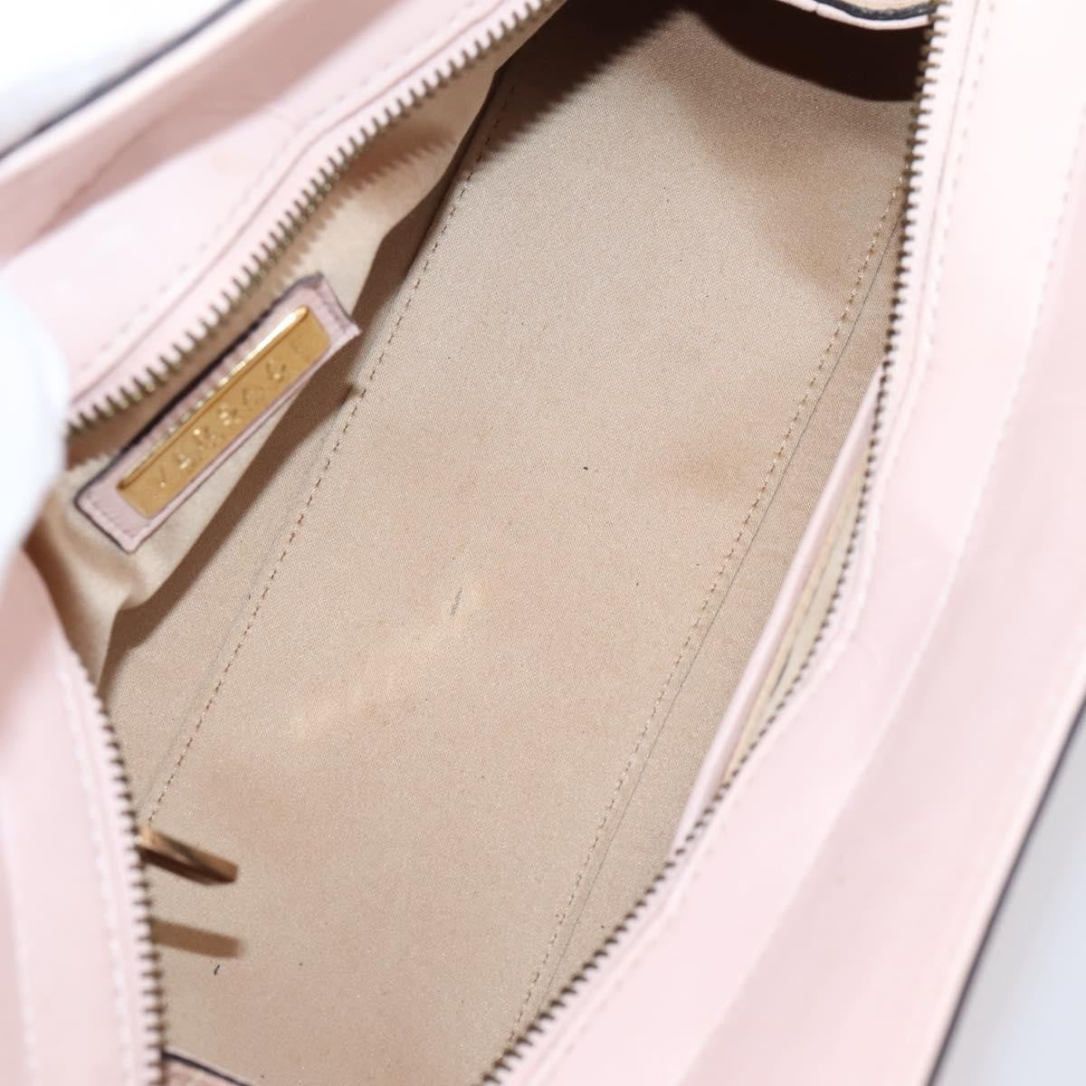 Versace Vintage Tote Leather Pink Leather Tote Bag Bag (Pre-Owned)