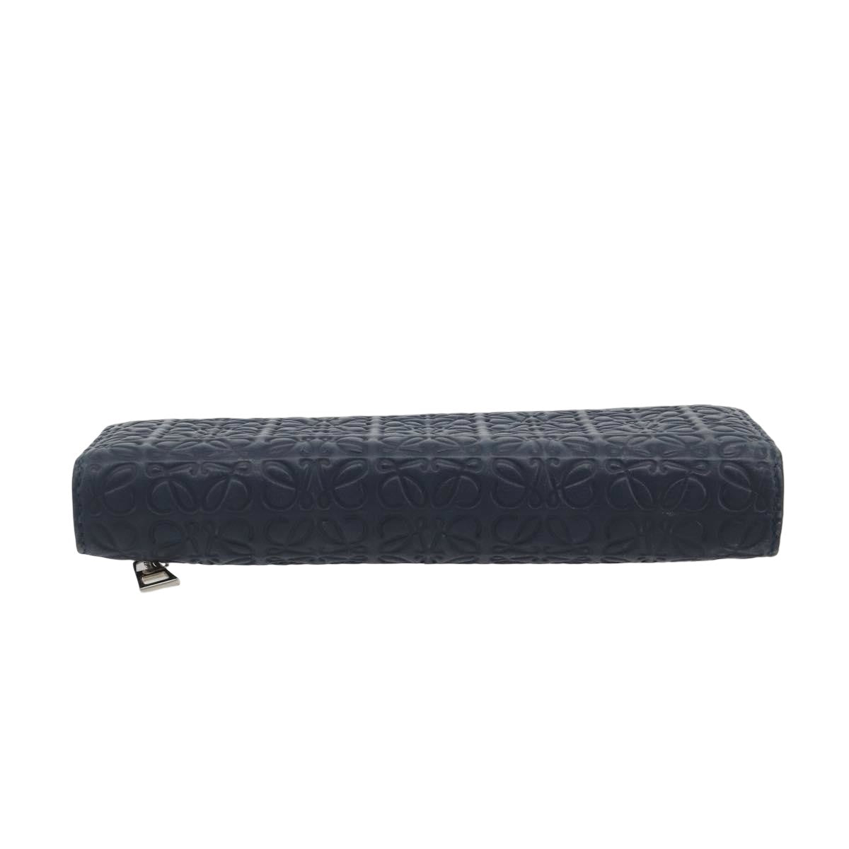 Loewe Anagram Leather Navy Leather Wallets Accessory (Pre-Owned)