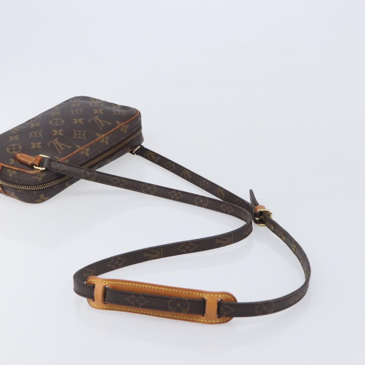 Louis Vuitton Pochette Marly Bandouliere Monogram Canvas Brown Canvas Handbag (Pre-Owned)