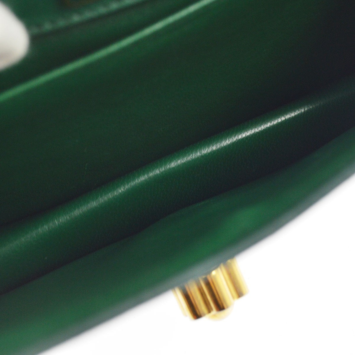 Prada Corolle Chain Saffiano With Metal Green Leather Shoulder Bag Bag (Pre-Owned)