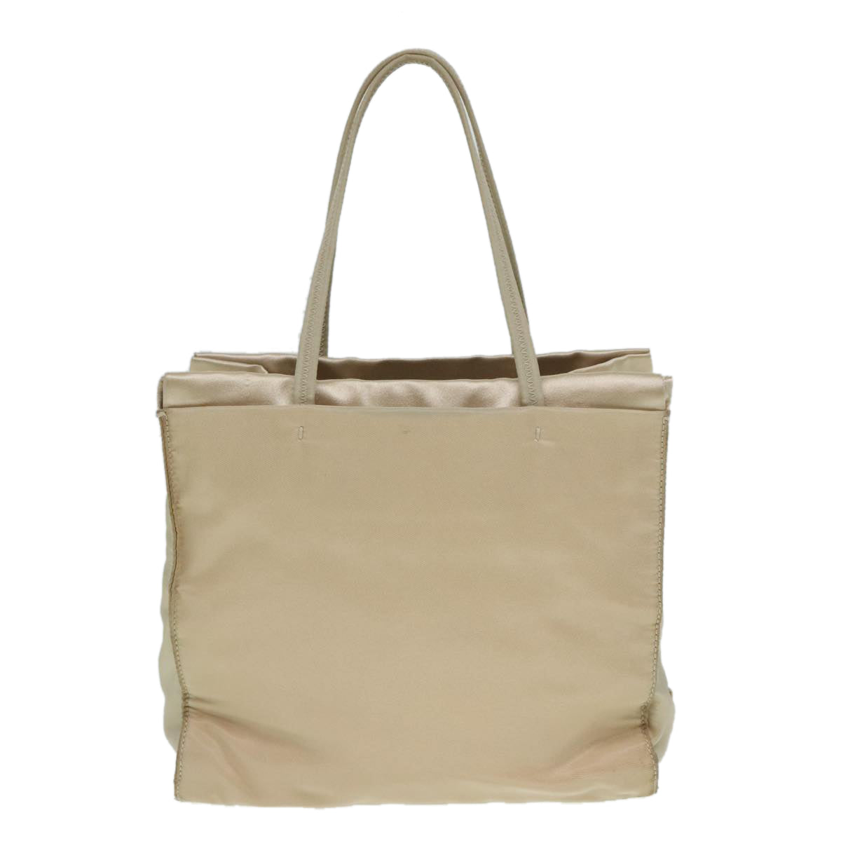 Prada Re-Nylon Beige Synthetic Handbag (Pre-Owned)