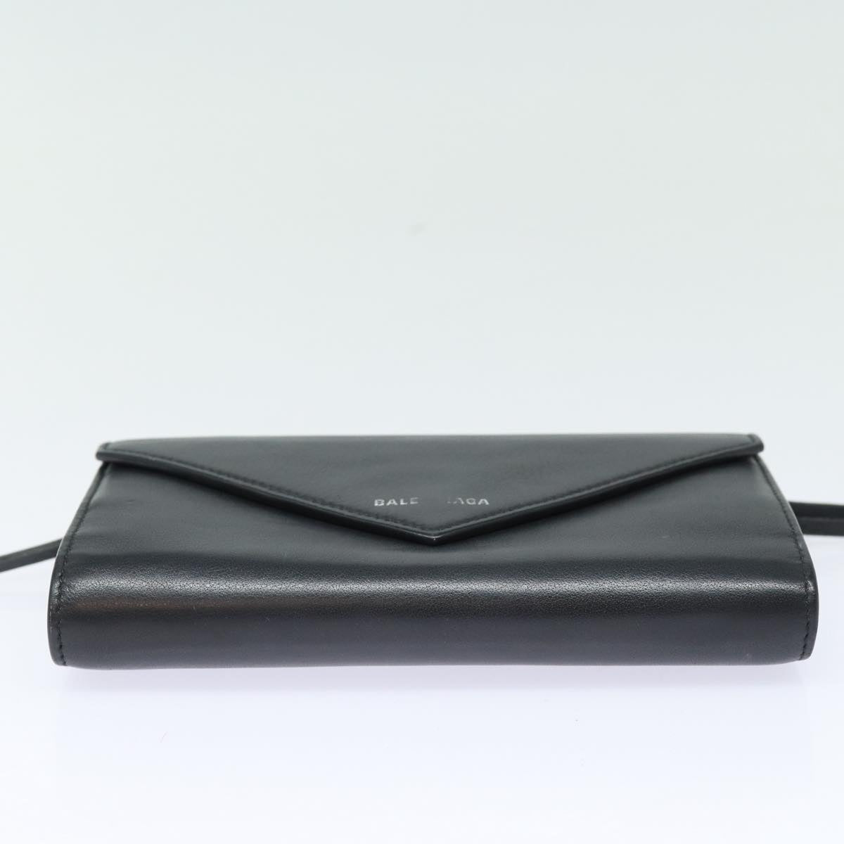 Balenciaga Papier Black Leather Wallet  (Pre-Owned)