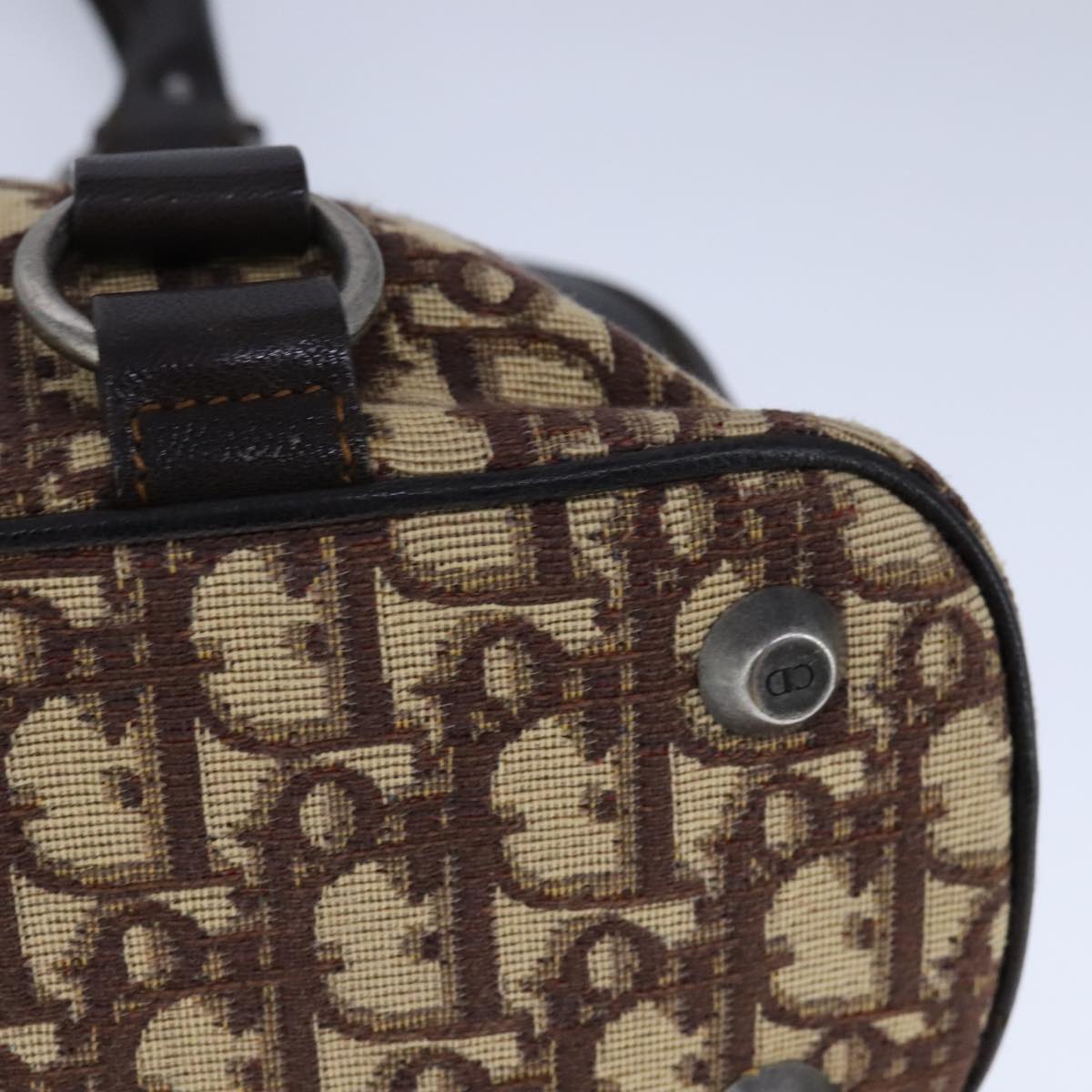 Dior Diorissimo Brown Canvas Handbag (Pre-Owned)