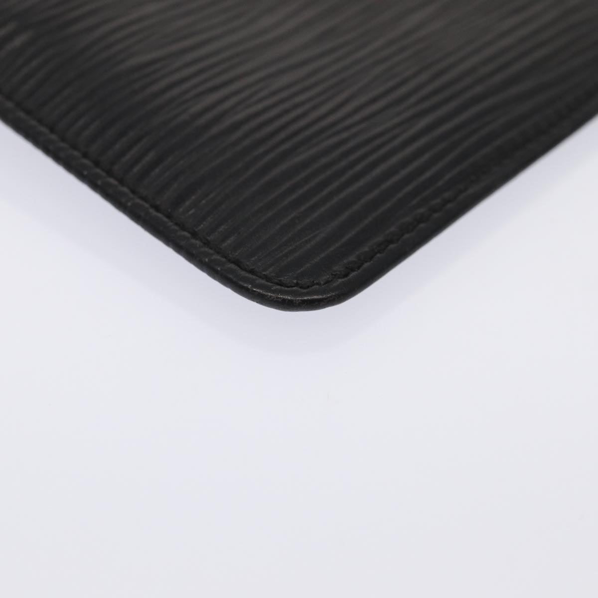 Louis Vuitton Pochette Clés Black Leather Wallet  (Pre-Owned)
