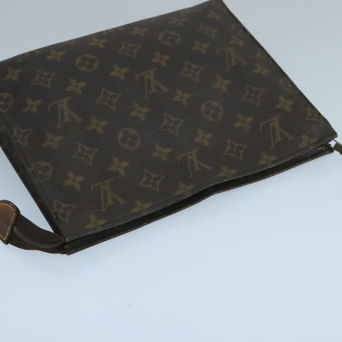 Louis Vuitton Trousse De Toilette 18 Brown Canvas Clutch Bag (Pre-Owned)
