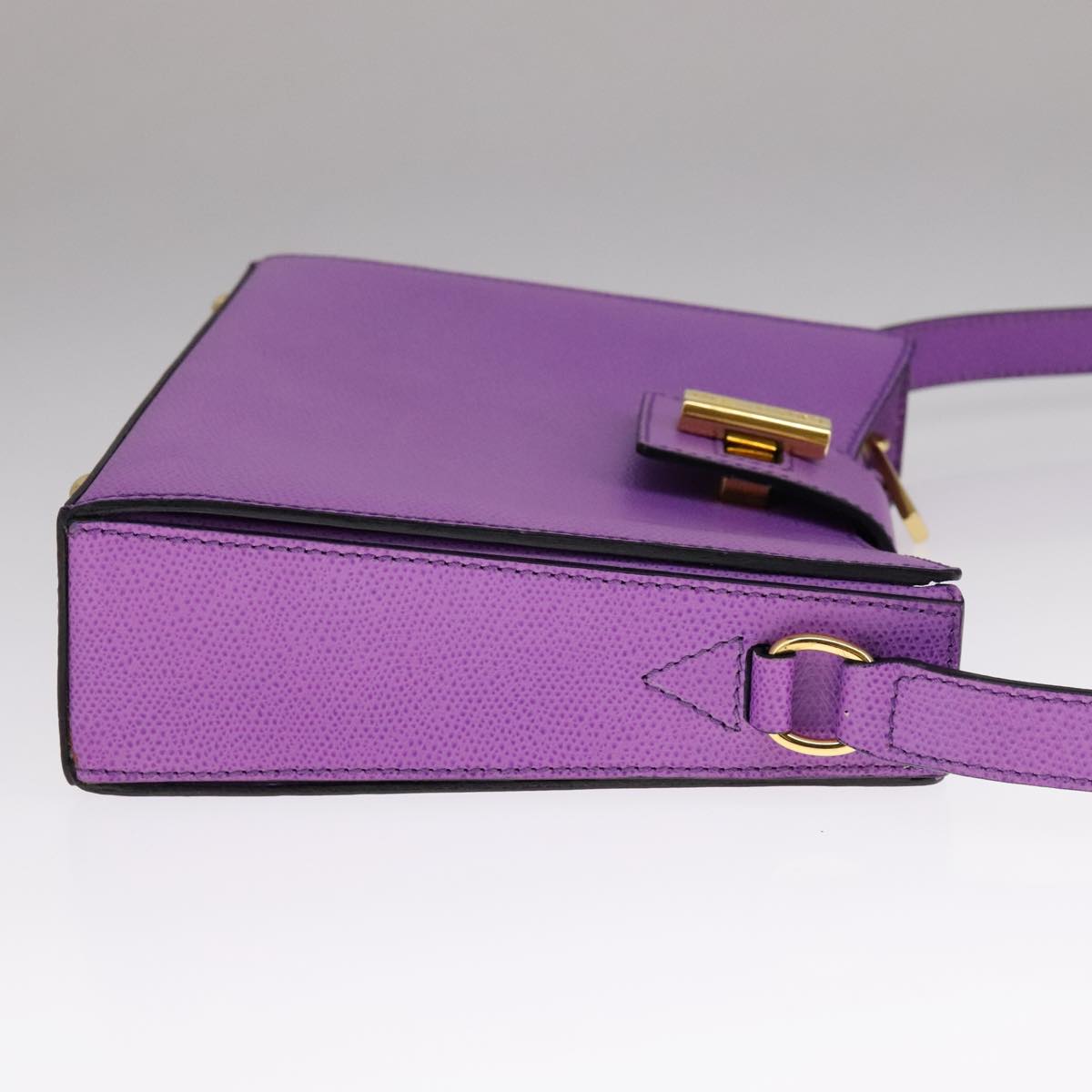 Céline Purple Leather Shoulder Bag (Pre-Owned)