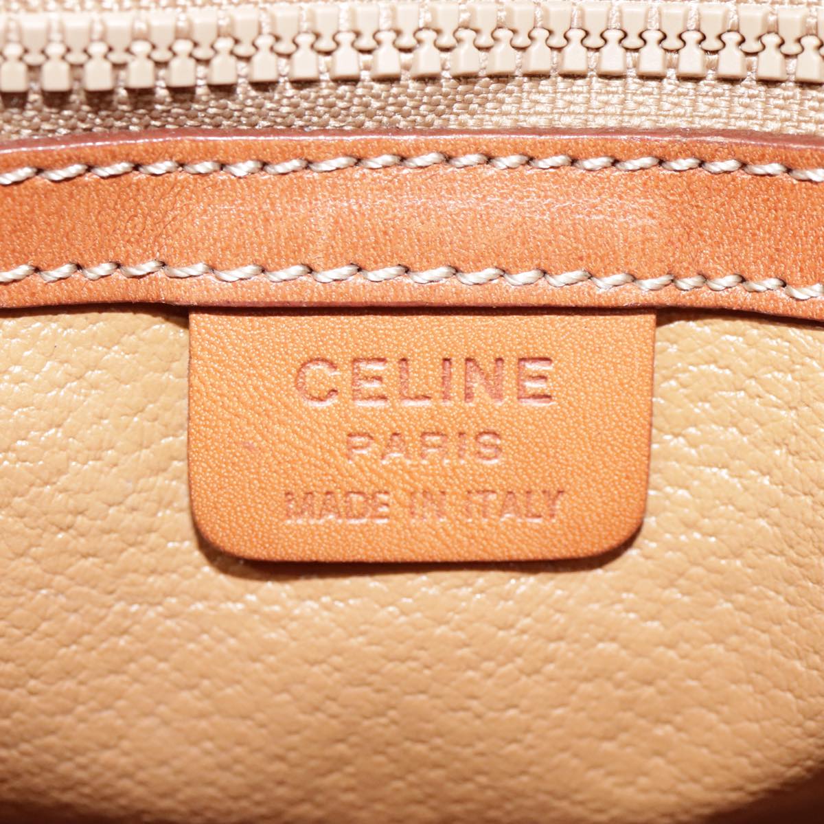 Céline Brown Canvas Shoulder Bag (Pre-Owned)