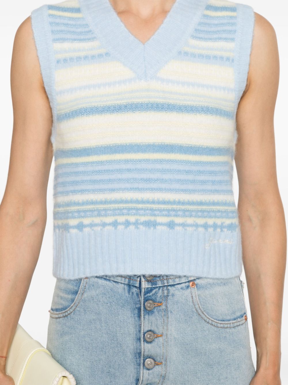 Ganni Women's Sweaters Clear Blue