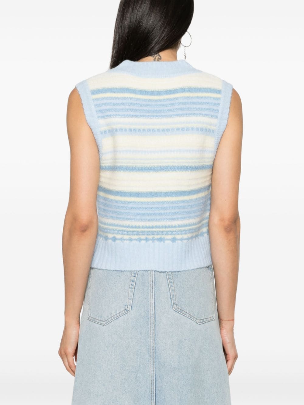 Ganni Women's Sweaters Clear Blue