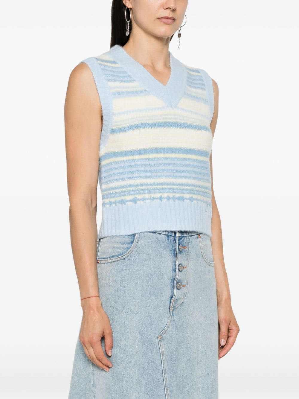 Ganni Women's Sweaters Clear Blue