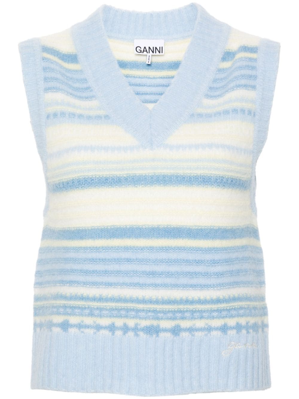 Ganni Women's Sweaters Clear Blue