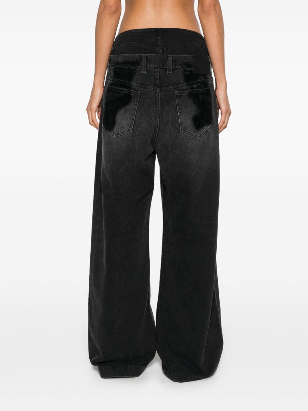The Attico Women's Wide-Leg Denim Jeans