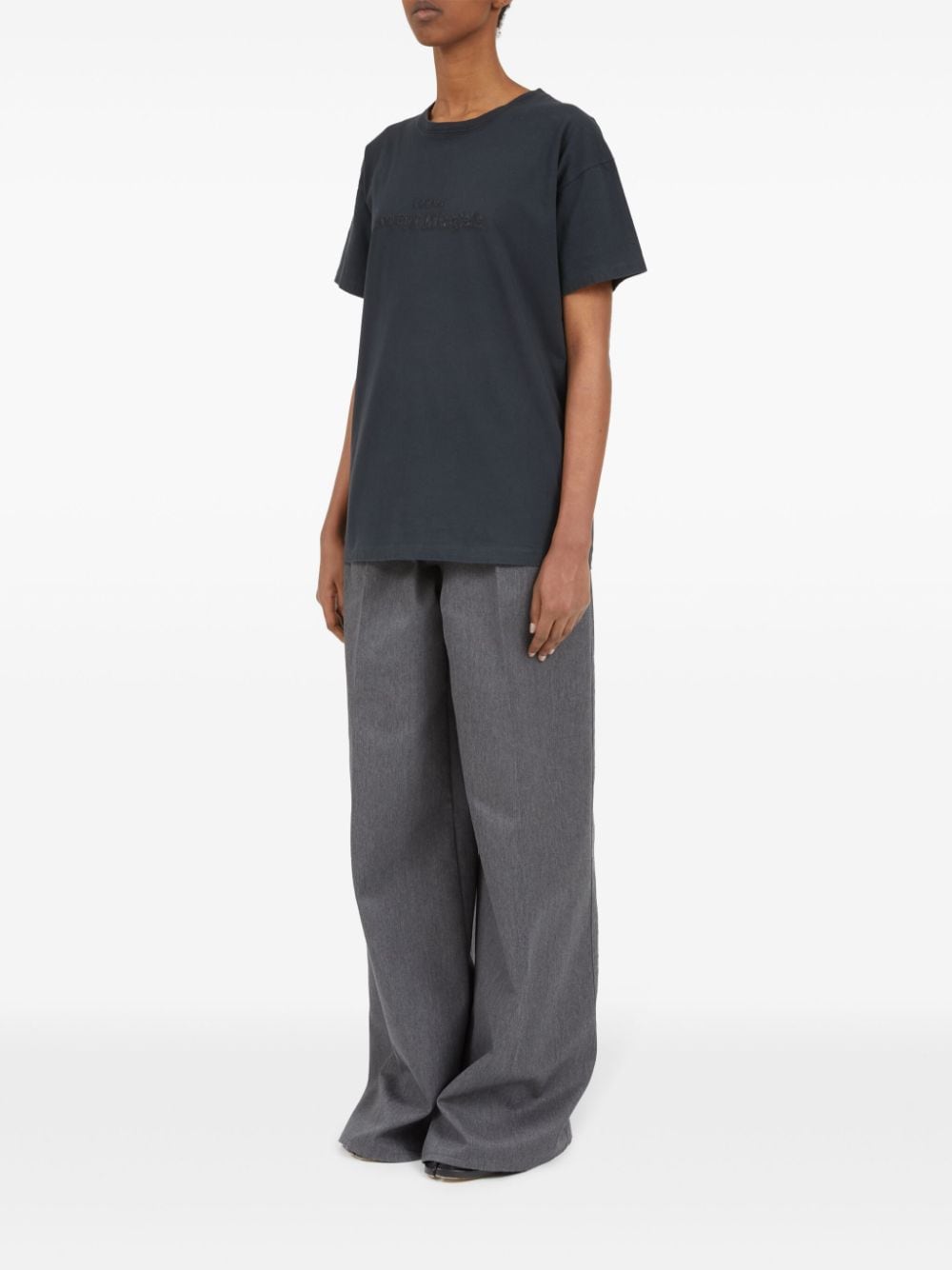Maison Margiela Women's Logo-Embroidered Cotton T-Shirt