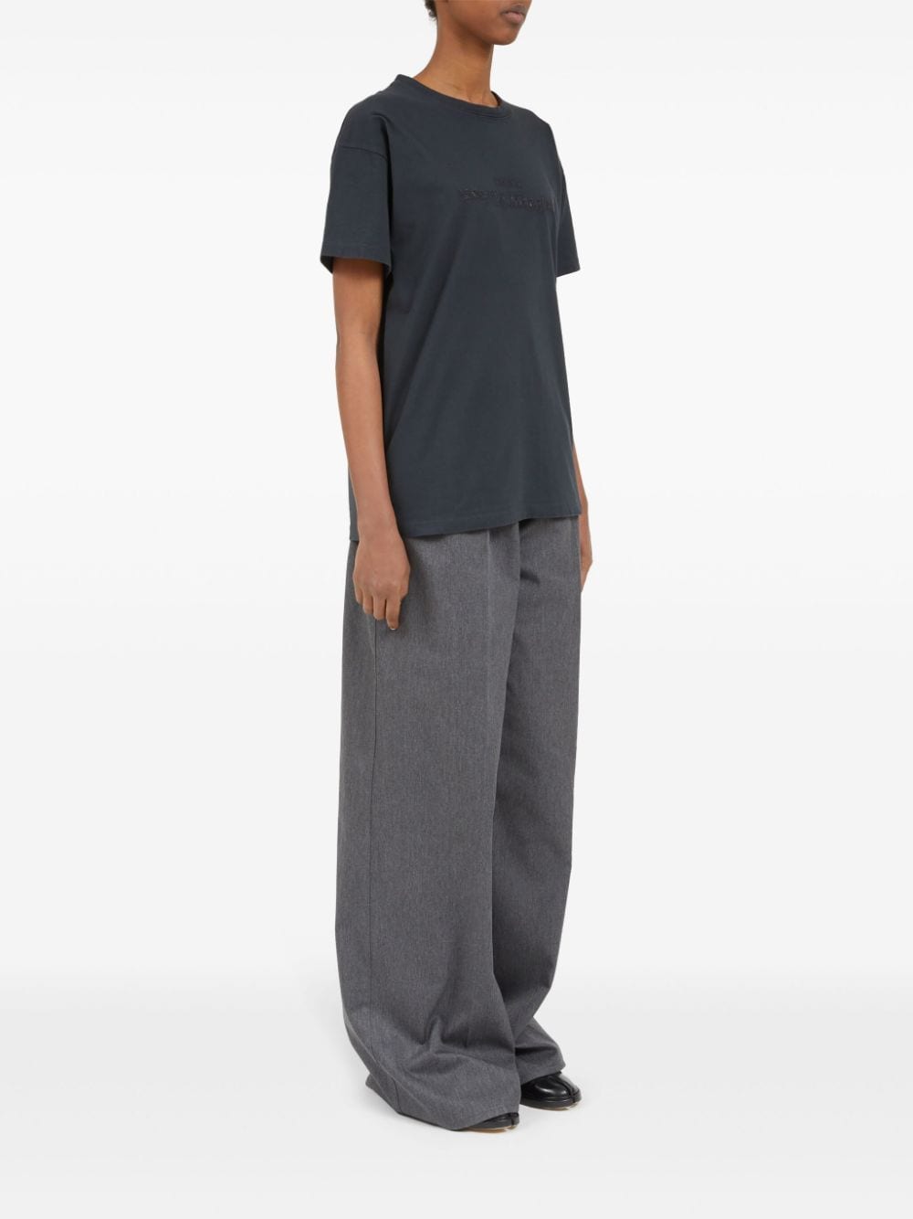 Maison Margiela Women's Logo-Embroidered Cotton T-Shirt