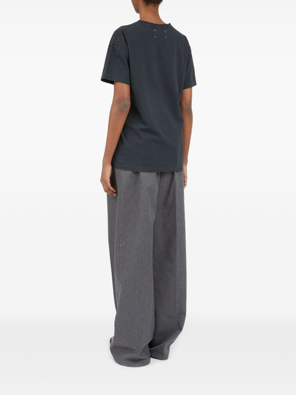 Maison Margiela Women's Logo-Embroidered Cotton T-Shirt