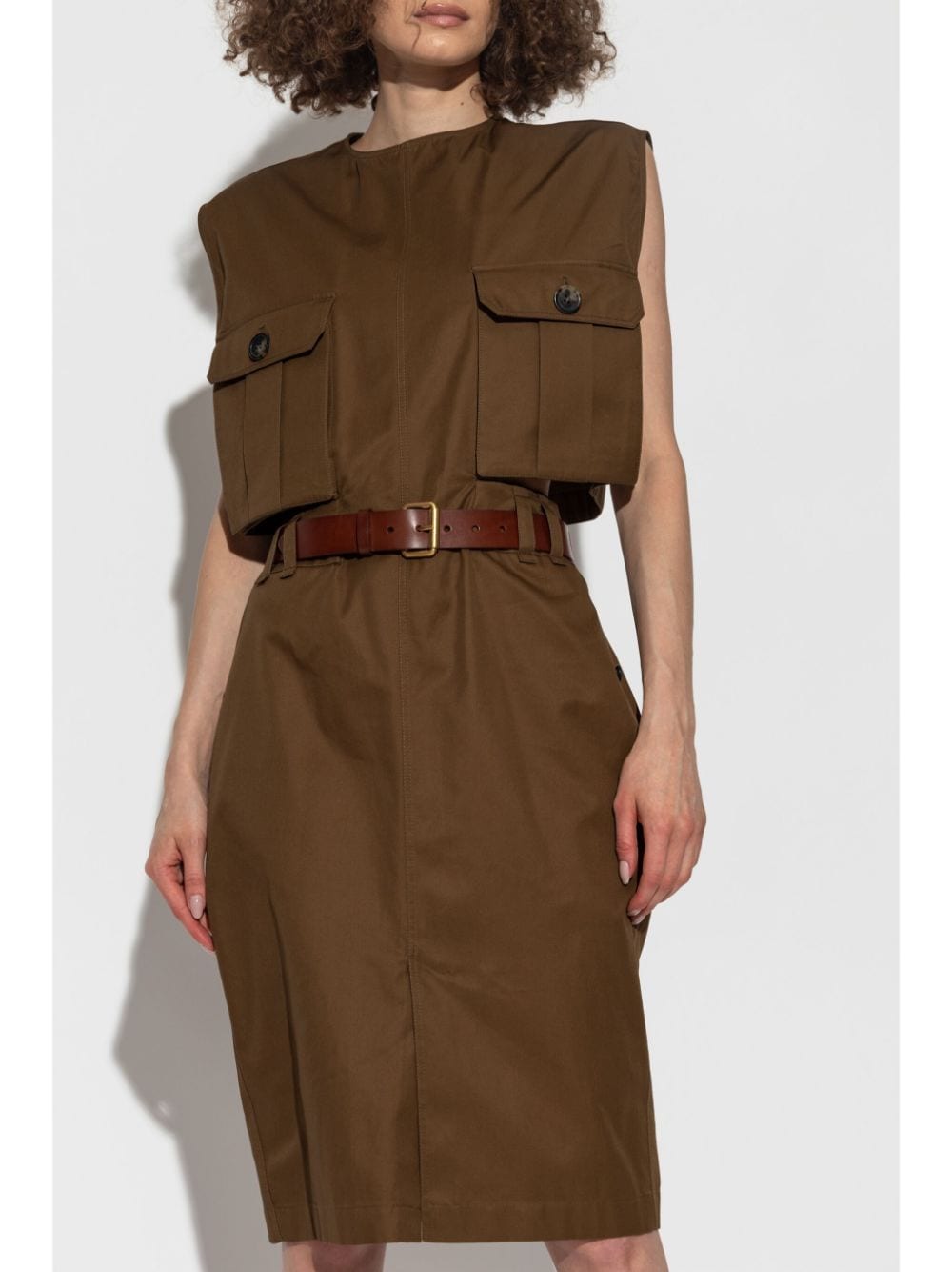 Saint Laurent Women's  Dresses Beige